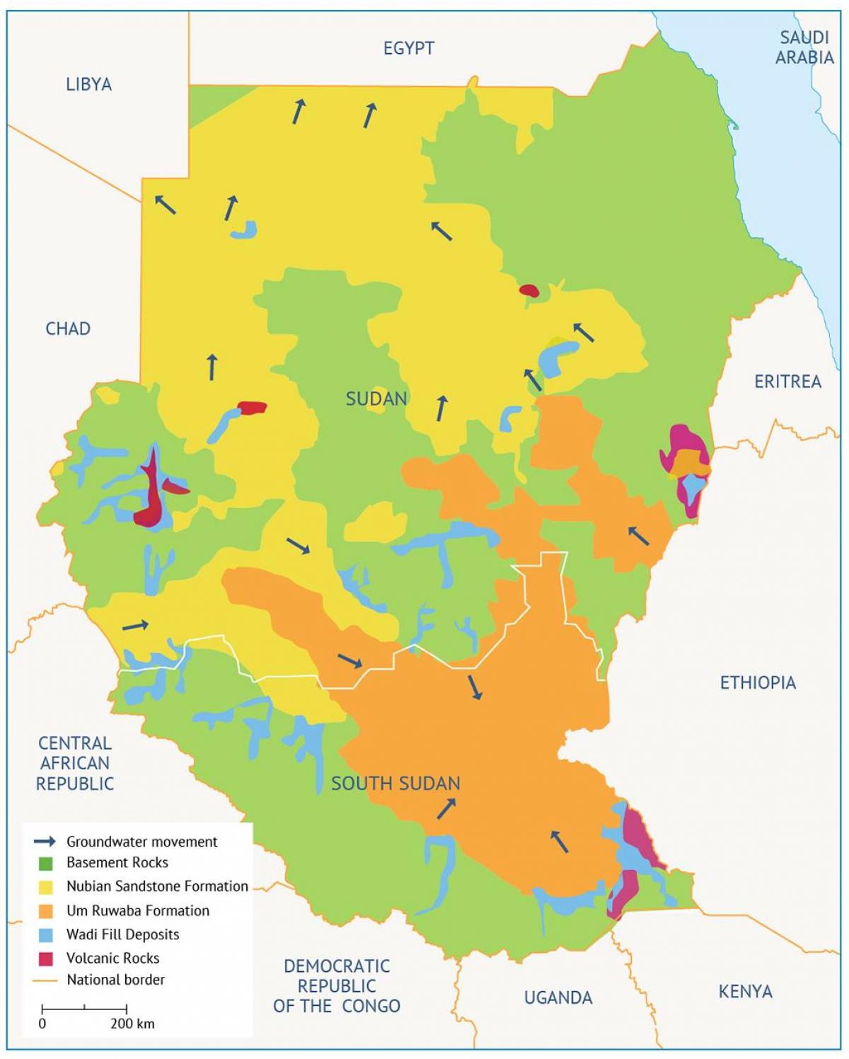 Карта на слив Судан 