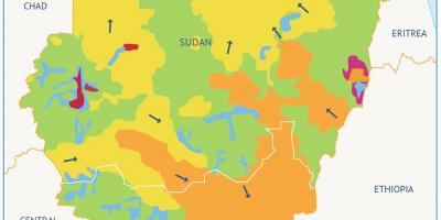 Карта на слив Судан 